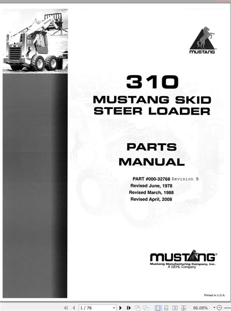 mustang 310 skid steer manual|mustang skid steer loader manual.